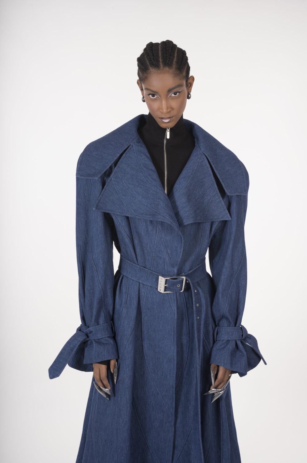 【MAISON SPECIAL】 Multiway Denim Coat Denim trench coat - Maison Plush