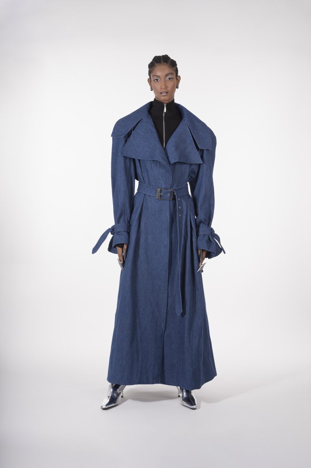 Denim trench coat - Maison Plush