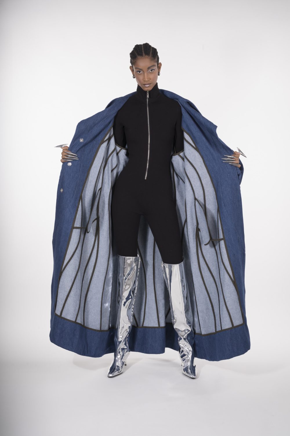 Denim trench coat - Maison Plush