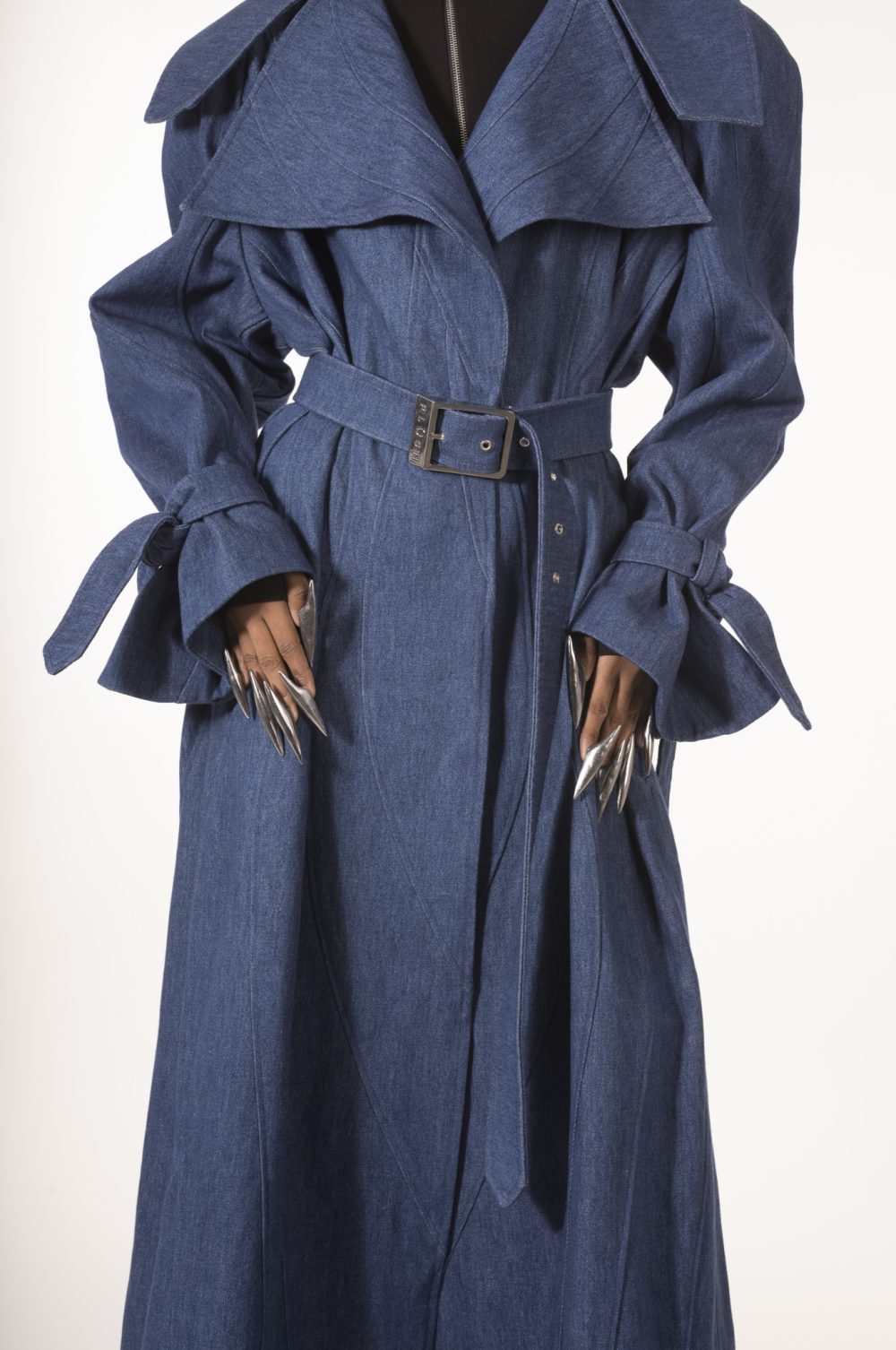 Denim trench coat - Maison Plush