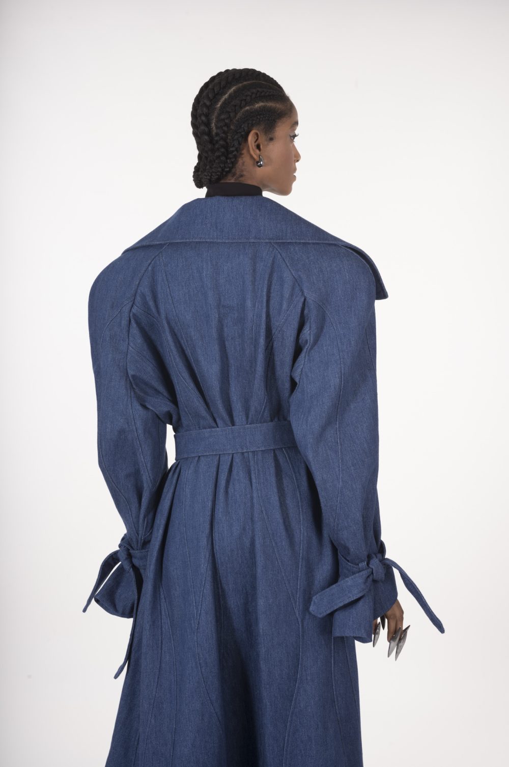 Denim trench coat - Maison Plush